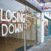 commercial tenant eviction in the UK, shop with a closed sign
